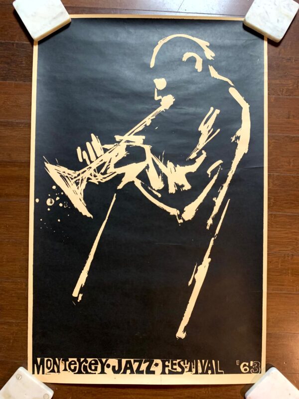 Monterey Jazz Festival  - Earl Newman (1963) 22.5"X35" US Concert Poster