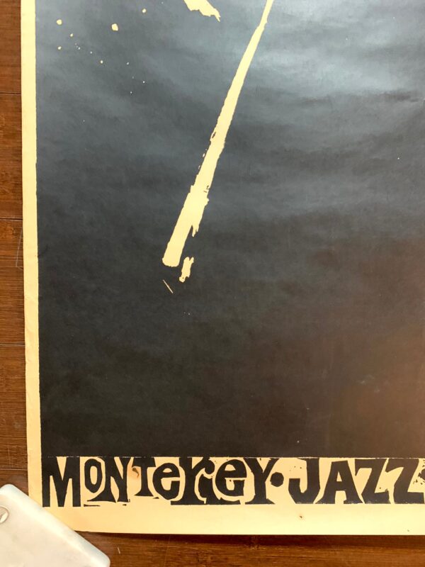 Monterey Jazz Festival  - Earl Newman (1963) 22.5"X35" US Concert Poster - Image 3