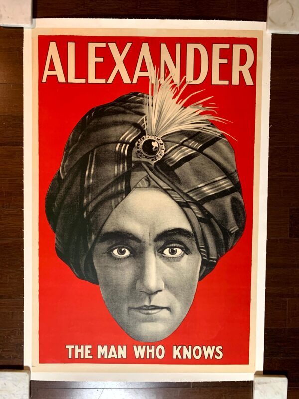 Alexander The Man Who Knows (1915) UK One Sheet Magic Poster LB