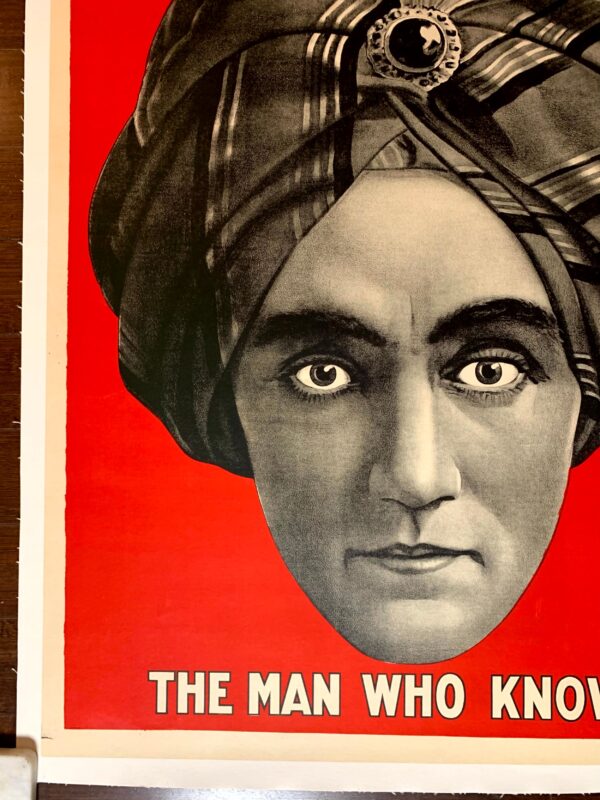 Alexander The Man Who Knows (1915) UK One Sheet Magic Poster LB - Image 3