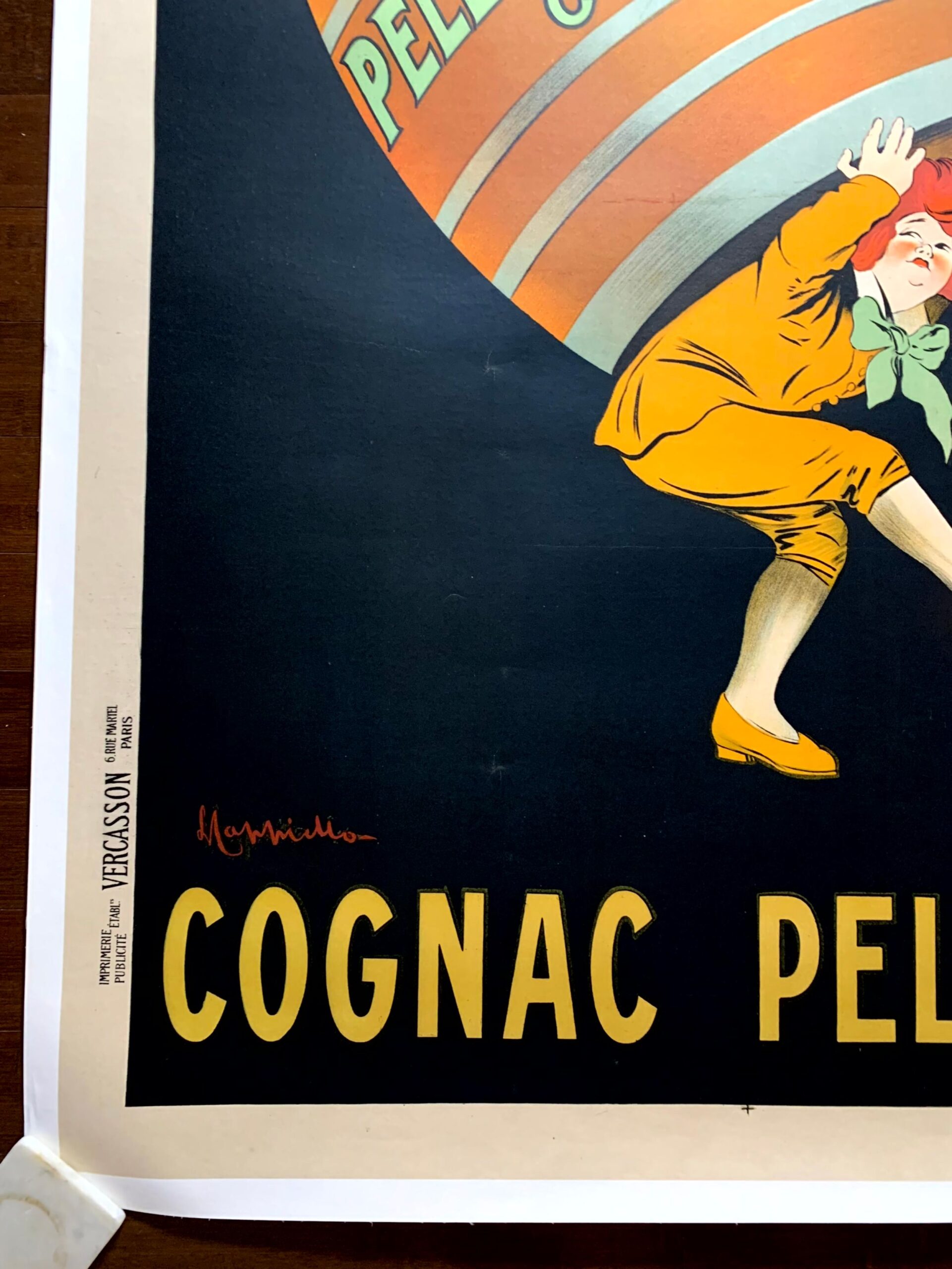 Cognac Pellisson - Art by Cappiello (1920) 46.5"X63" French Advertising Poster LB - Image 2