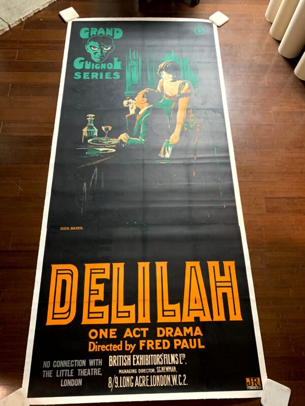 Delilah - Grand Guignol Series (1921) UK Three Sheet Movie Poster LB