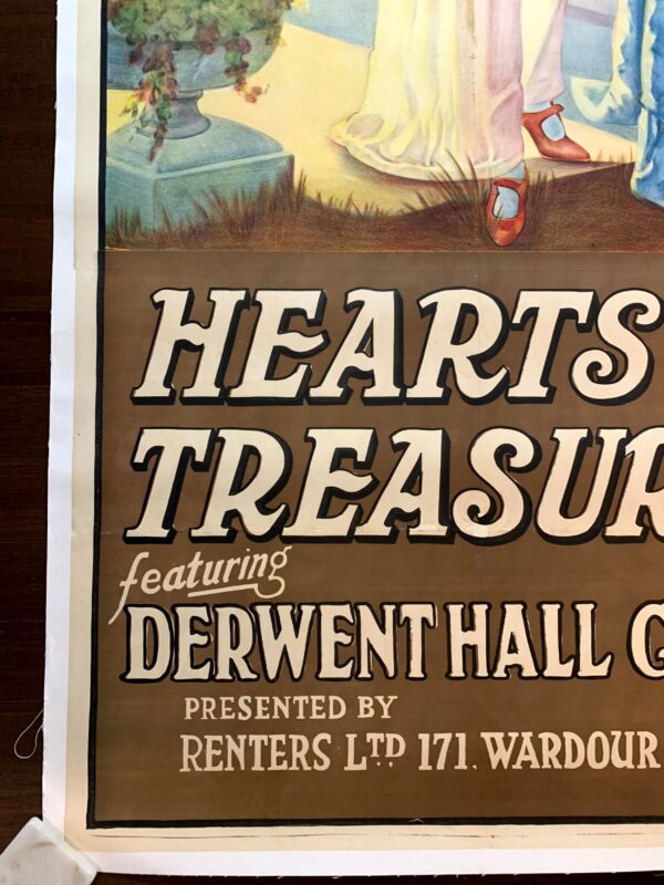 Hearts & Treasures (1919) US Three Sheet Movie Poster LB - Image 2