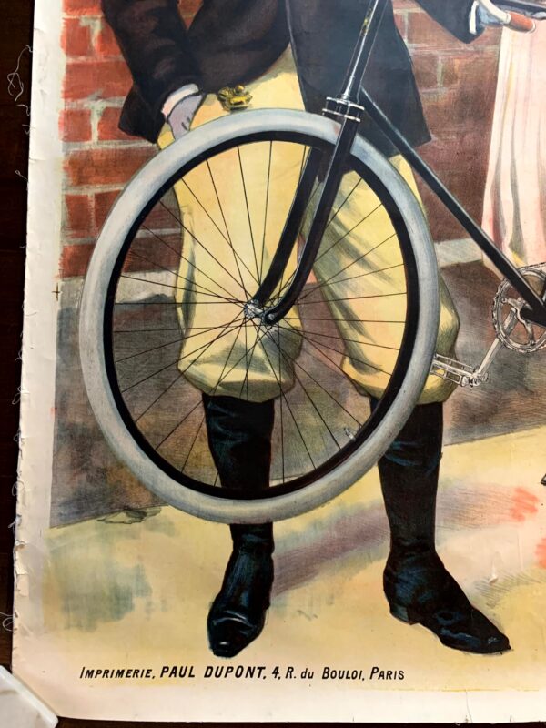 Whitworth Cycles (1894) 57"X83" French Advertising Poster LB - Image 3