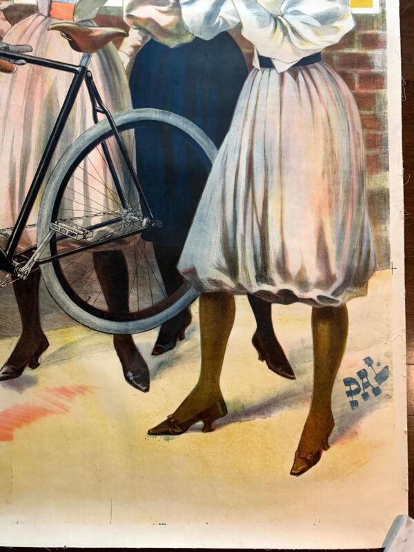 Whitworth Cycles (1894) 57"X83" French Advertising Poster LB - Image 4