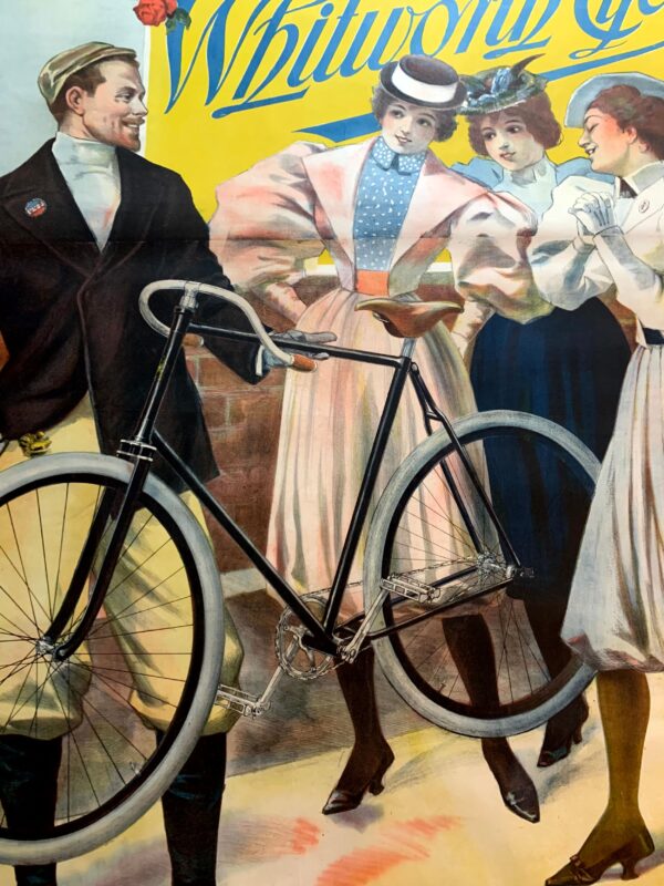Whitworth Cycles (1894) 57"X83" French Advertising Poster LB - Image 5
