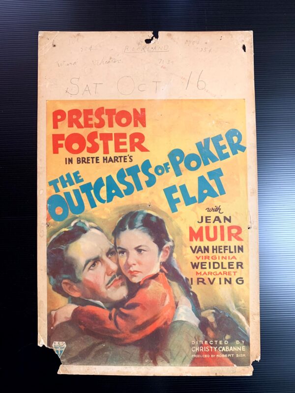 The Outcasts of Poker Flat (1952) US Window Card Movie Poster