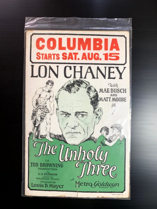 The Unholy Three (1925) US Window Card Movie Poster