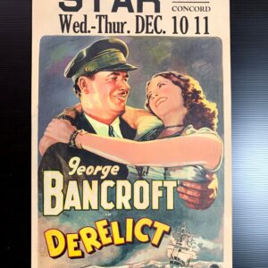 Derelict (1930) US Window Card Movie Poster