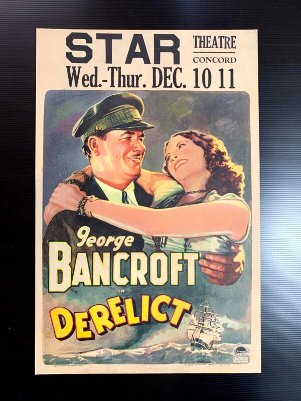 Derelict (1930) US Window Card Movie Poster