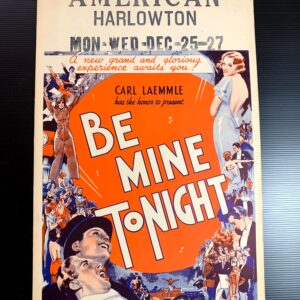Be Mine Tonight (1932) US Window Card Movie Poster