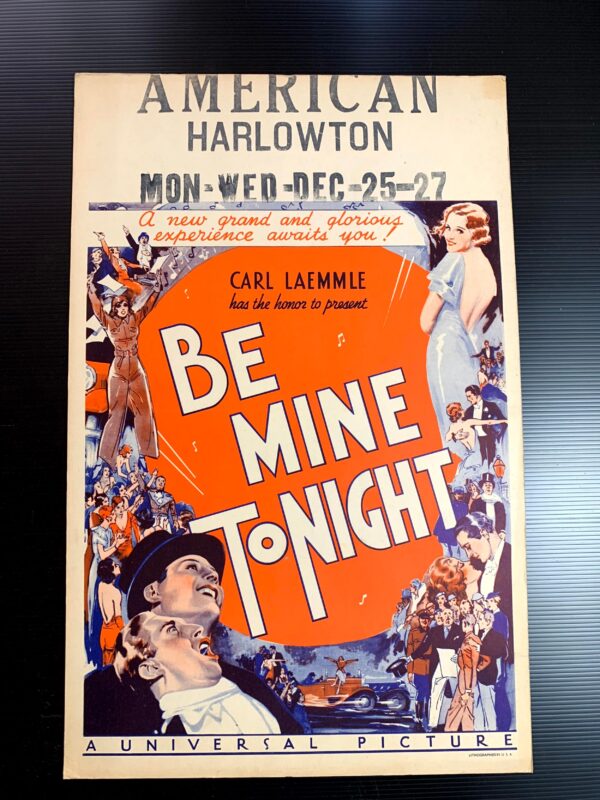 Be Mine Tonight (1932) US Window Card Movie Poster