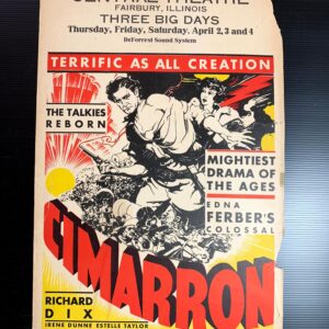 Cimarron (1931) US Window Card Movie Poster