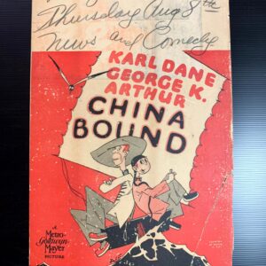 China Bound (1929) US Window Card Movie Poster