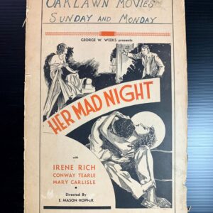 Her Mad Night (1932) US Window Card Movie Poster
