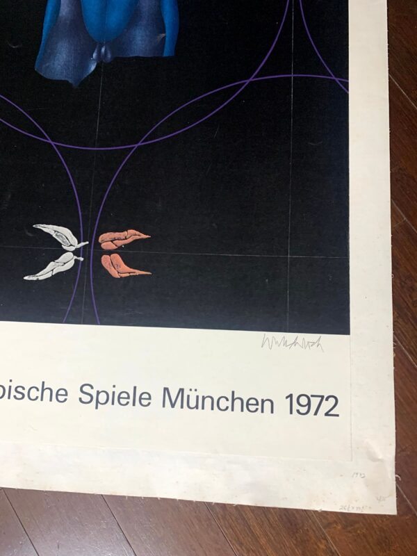 Olympic Games Munich (1972) 25"x40" German Sports Poster LB - Image 2