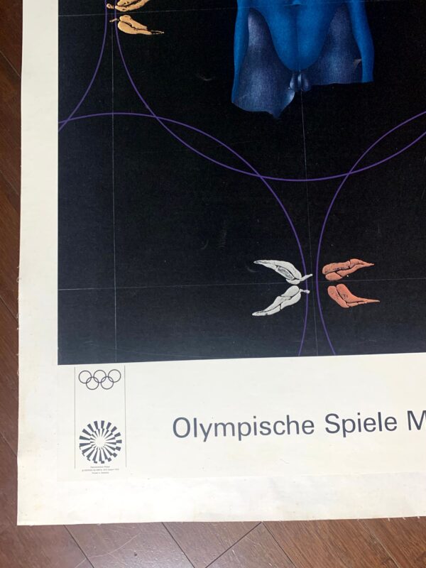 Olympic Games Munich (1972) 25"x40" German Sports Poster LB - Image 3