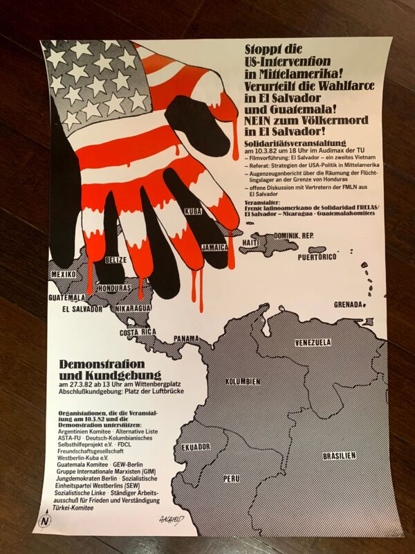 World At War Bundle x4 (1984) 16.75"X23.5" German Protest Posters - Image 2
