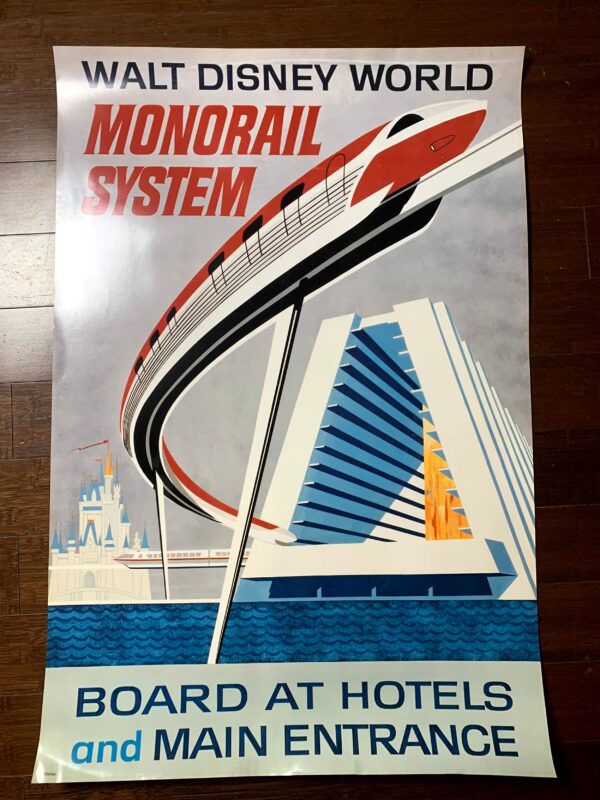 Walt Disney World - Monorail (1999) 24"X36" US Travel Poster