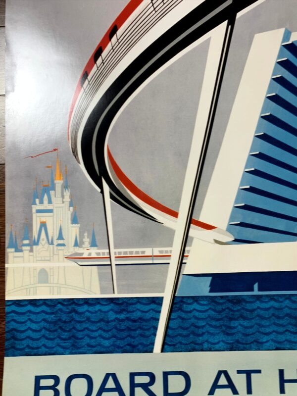 Walt Disney World - Monorail (1999) 24"X36" US Travel Poster - Image 2