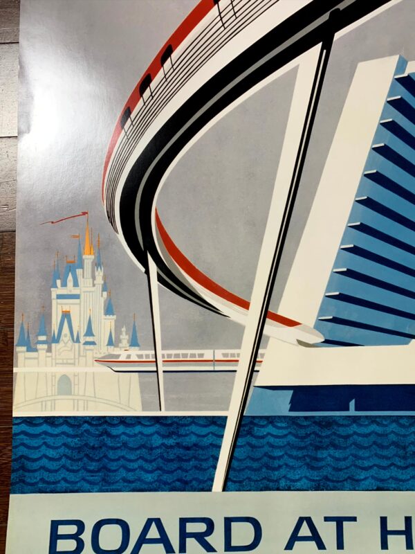 Walt Disney World - Monorail (1999) 24"X36" US Travel Poster - Image 3