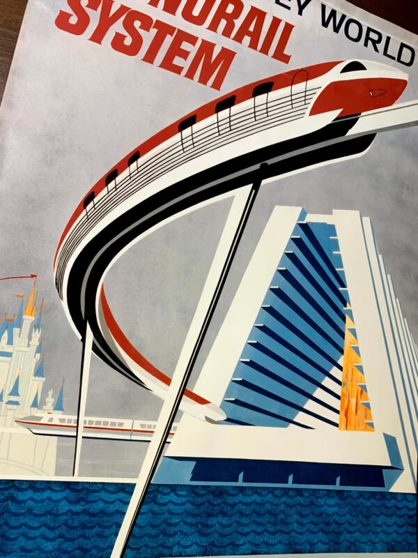Walt Disney World - Monorail (1999) 24"X36" US Travel Poster - Image 4