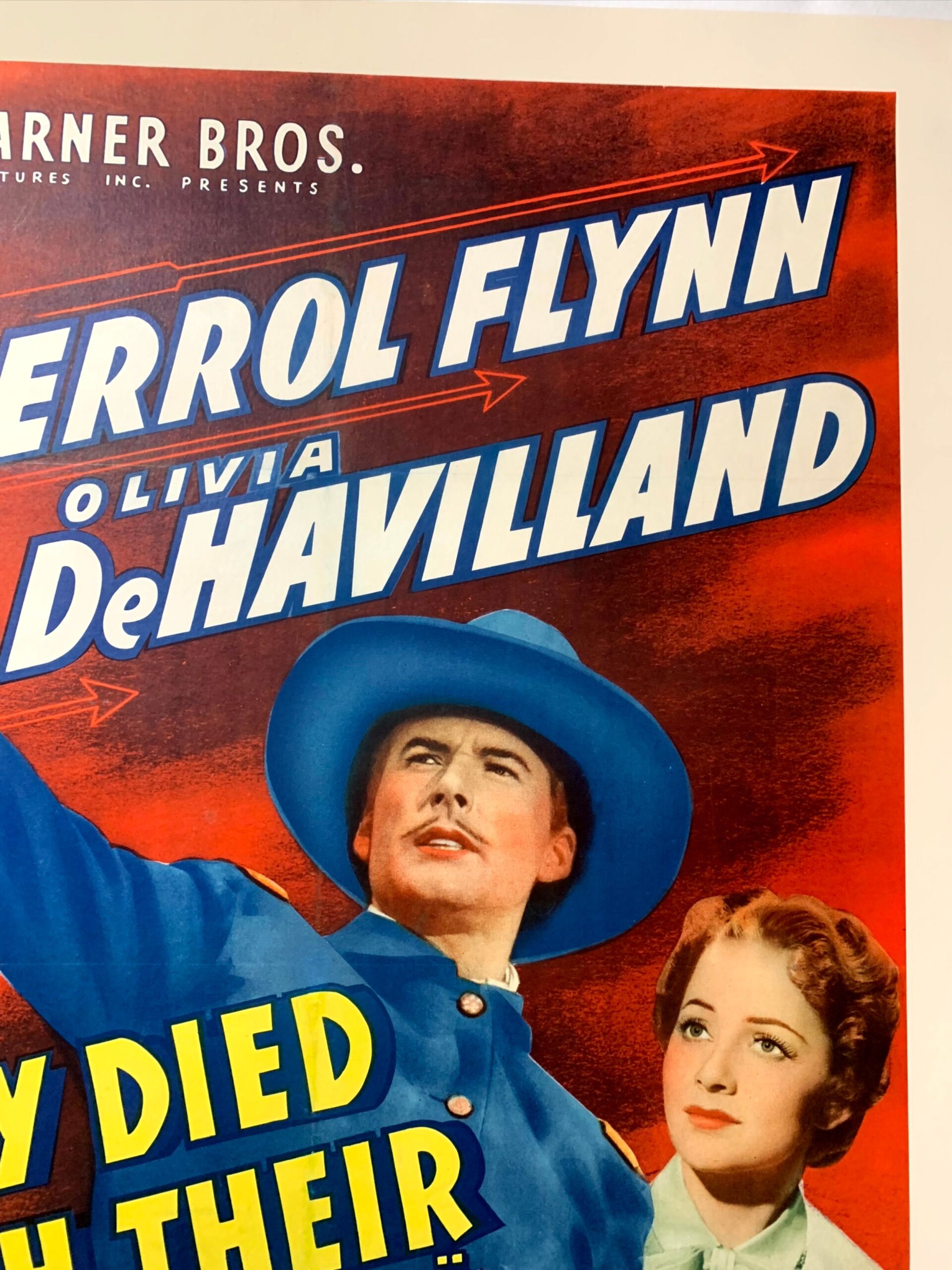 They Died With Their Boots On - Errol Flynn (1941) US One Sheet Movie Poster LB - Image 2