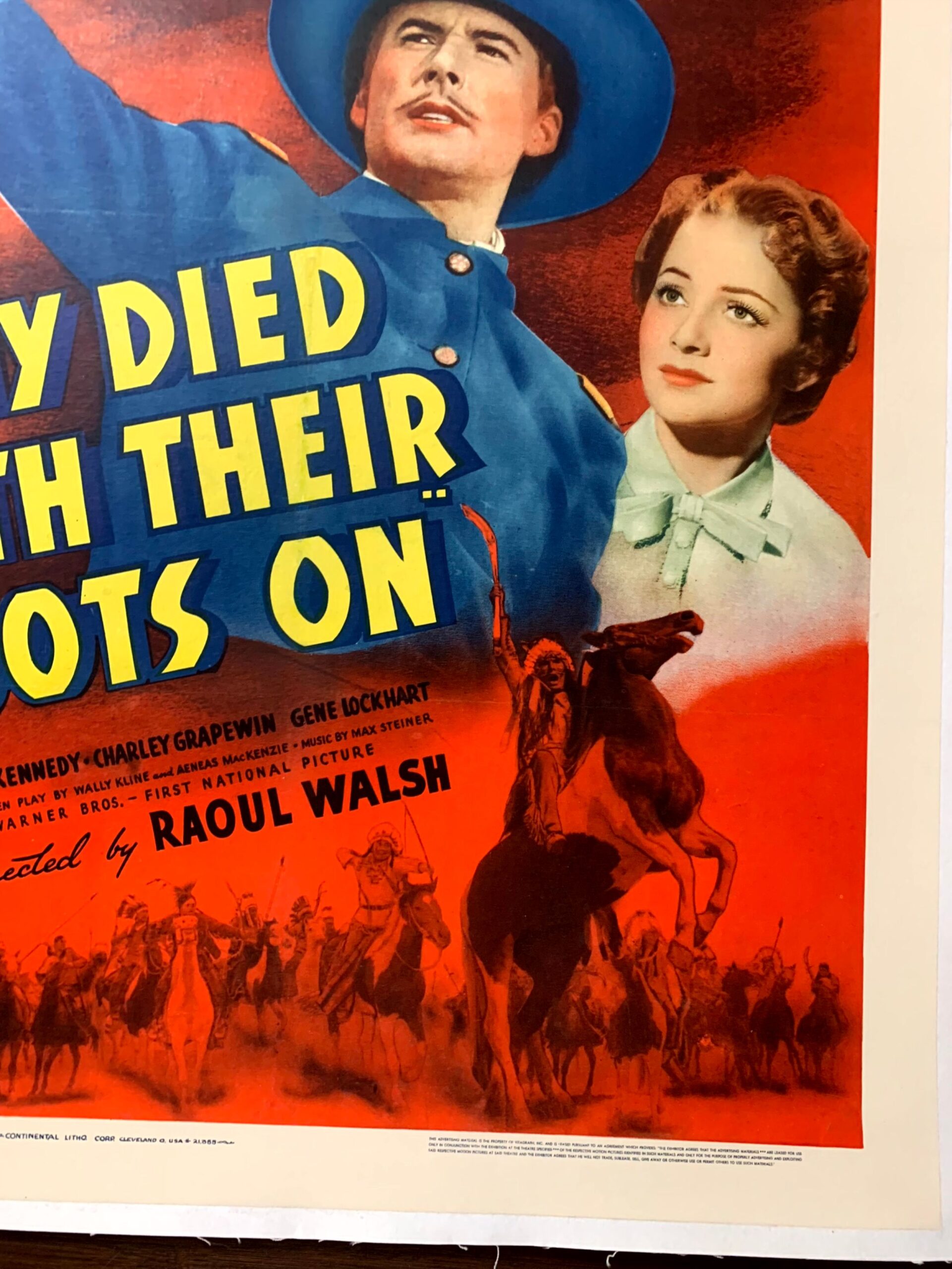 They Died With Their Boots On - Errol Flynn (1941) US One Sheet Movie Poster LB - Image 5