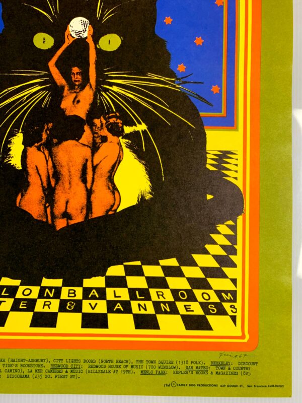 FD090-PO 1st Printing - Canned Heat (1967) 14"X20 1/8" US Psychedelic Music Poster - Image 3