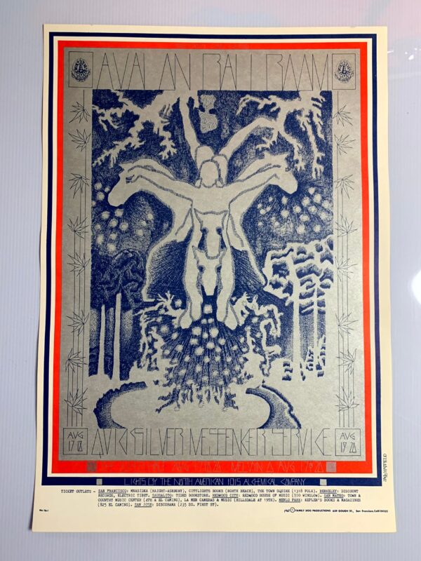 FD076-PO 1st Printing - Quicksilver Messenger Service (1967) 13 15/16"X20" US Psychedelic Music Poster