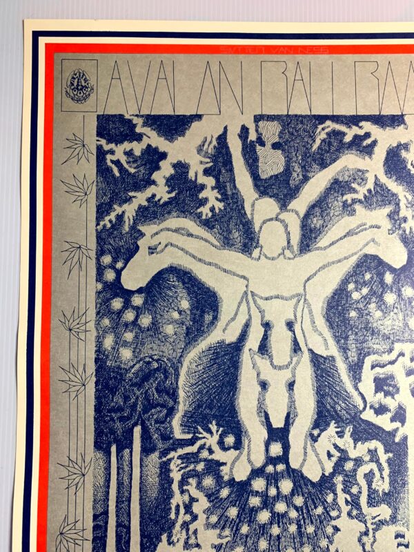 FD076-PO 1st Printing - Quicksilver Messenger Service (1967) 13 15/16"X20" US Psychedelic Music Poster - Image 2