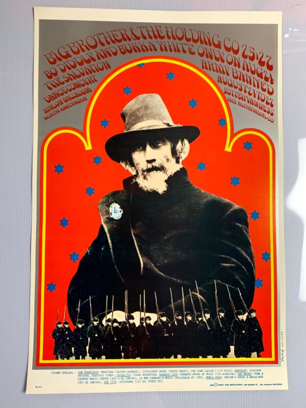 FD077-PO 1st Printing - Big Brother and the Holding Company (1967) 13.5"X20" US Psychedelic Music Poster