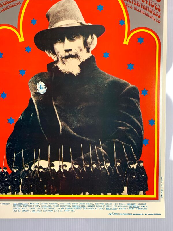 FD077-PO 1st Printing - Big Brother and the Holding Company (1967) 13.5"X20" US Psychedelic Music Poster - Image 4