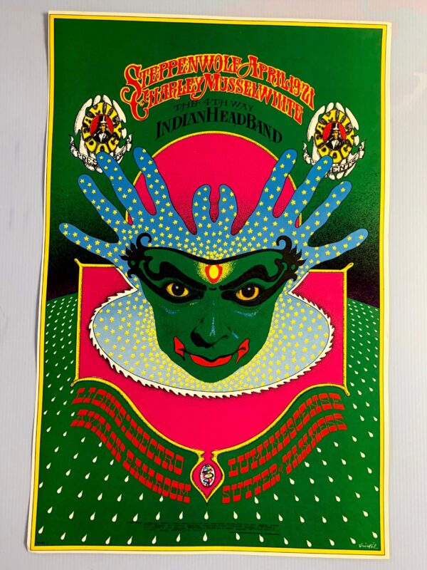 FD115-PO 1st Printing - Steppenwolf (1968) 14"X21 5/16" US Psychedelic Music Poster