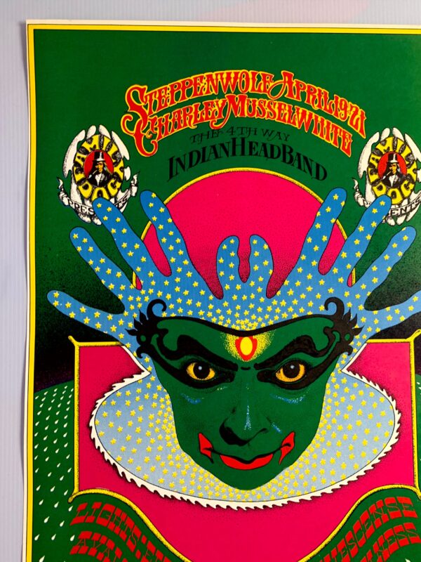 FD115-PO 1st Printing - Steppenwolf (1968) 14"X21 5/16" US Psychedelic Music Poster - Image 2