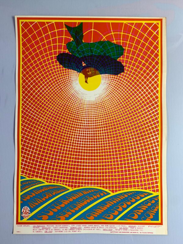 FD083-PO 1st Printing - Charlatans (1967) 14"X20 15/16" US Psychedelic Music Poster
