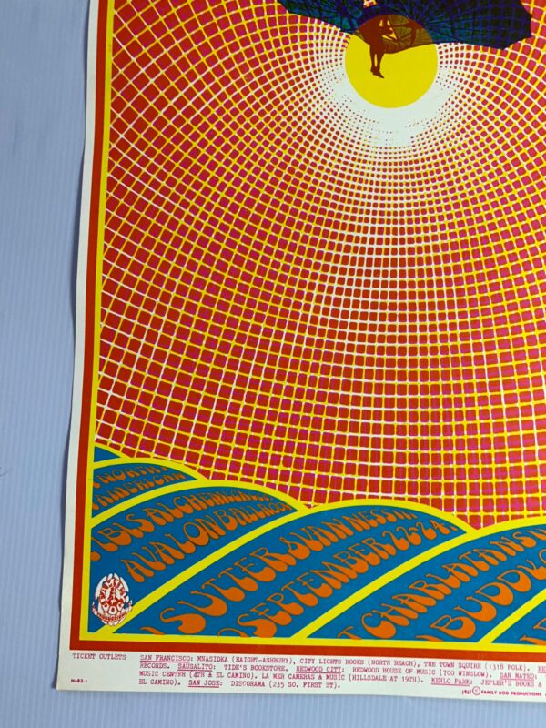 FD083-PO 1st Printing - Charlatans (1967) 14"X20 15/16" US Psychedelic Music Poster - Image 3