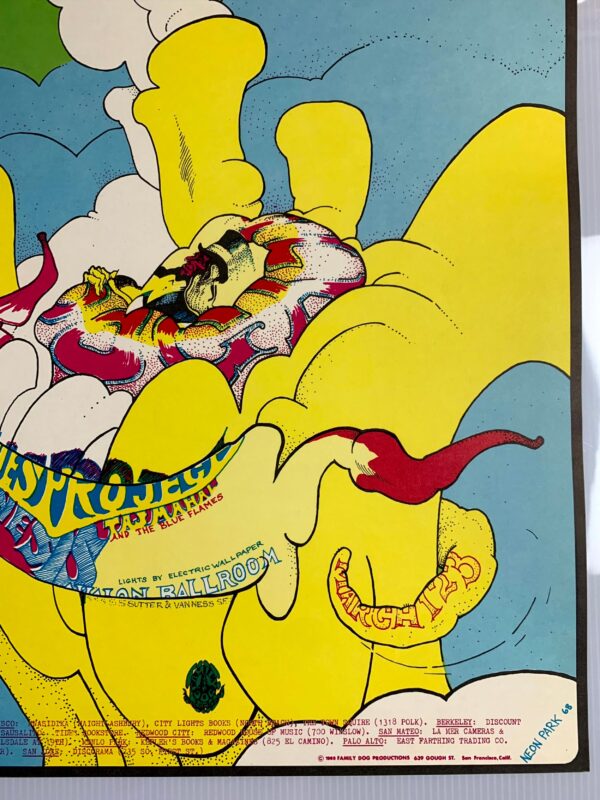 FD108-PO 1st Printing - The Blues Project (1968) 14 1/16"X20" US Psychedelic Music Poster - Image 4