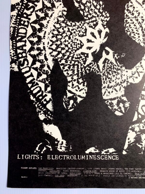 FD123-PO 1st Printing -  Frumious Bandersnatch (1968) 13 15/16"X21 7/8" US Psychedelic Music Poster - Image 3