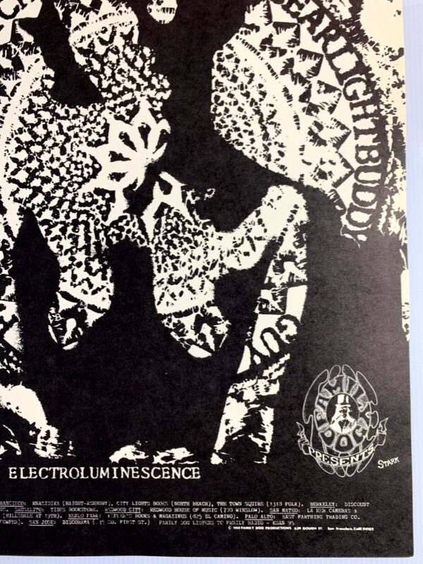 FD123-PO 1st Printing -  Frumious Bandersnatch (1968) 13 15/16"X21 7/8" US Psychedelic Music Poster - Image 4