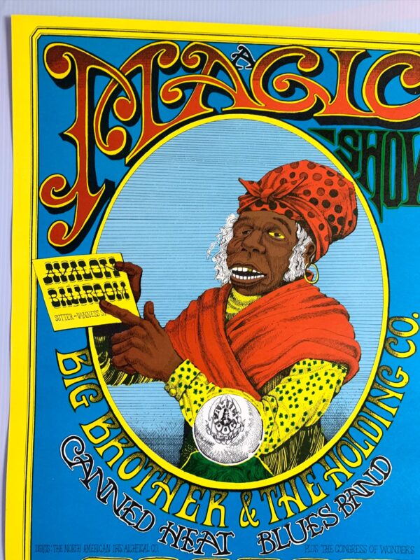 FD065-PO 2nd Printing -  Big Brother and the Holding Company (1966) 13 13/16"X20" US Psychedelic Music Poster - Image 2