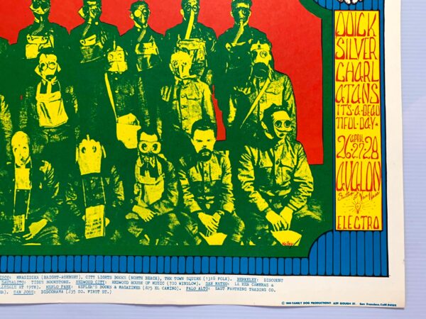FD116-PO 1st Printing -  Quicksilver Messenger Service (1968) 14"X20" US Psychedelic Music Poster - Image 3