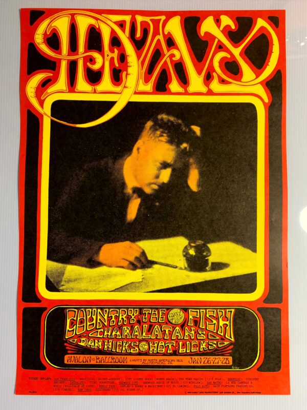 FD103-PO 1st Printing - Country Joe & the Fish (1968) 14 1/16"X20 1/16" US Psychedelic Music Poster