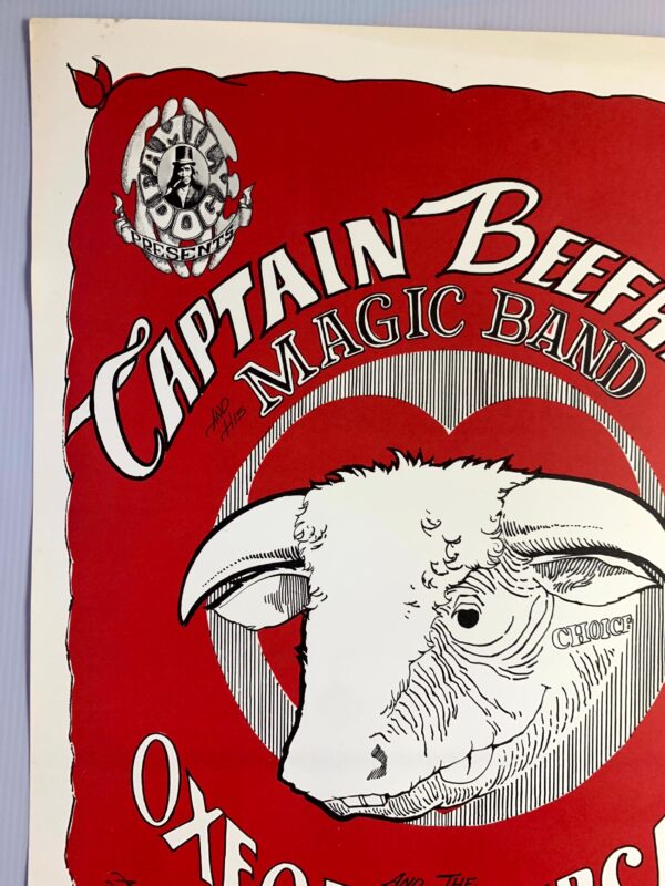 FD013-PO 2nd Printing - Captain Beefheart (1966) 14 3/8"X20" US Psychedelic Music Poster - Image 2