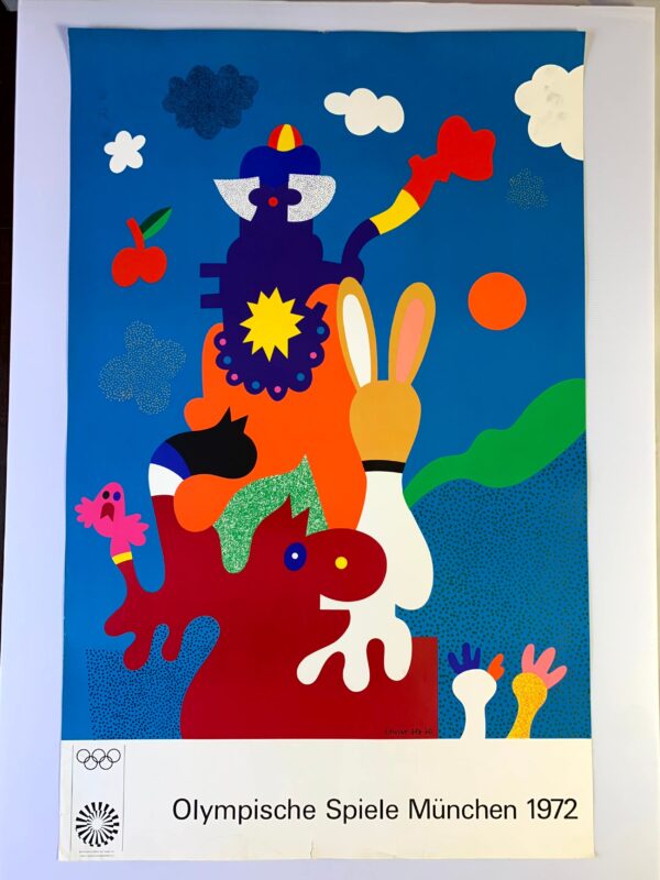 Munich Olympics 1972 - Big Bundle x4 (1972) 25" x40" German Sports Lithograph Posters