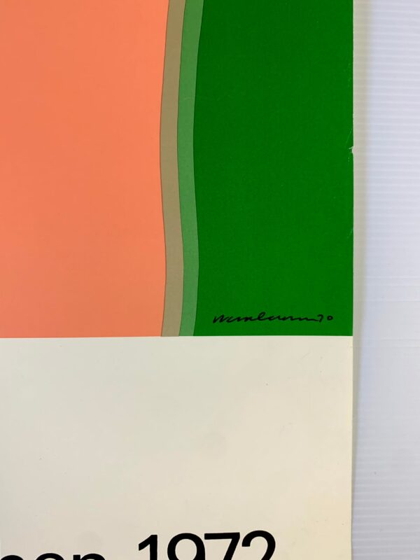 Munich Olympics 1972 - Art by Tom Wesselmann (1971) 25" x40" German Sports Lithograph Poster - Image 2