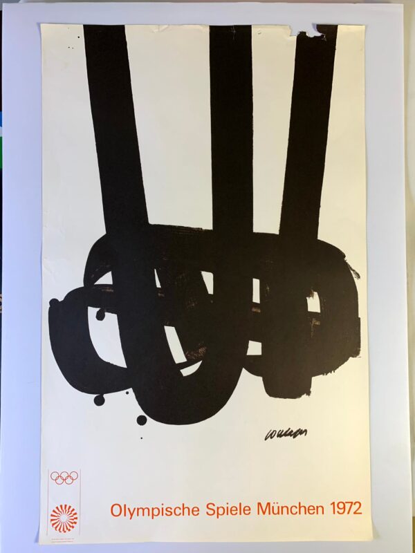 Munich Olympics 1972 - Big Bundle x4 (1972) 25" x40" German Sports Lithograph Posters - Image 3