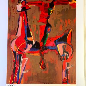 Munich Olympics 1972 - Art by Marino Marini (1972) 25" x40" German Sports Lithograph Poster