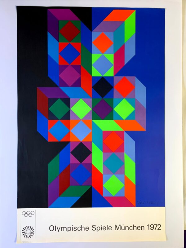 Munich Olympics 1972 - Bundle x2 (1972) 25" x40" German Sports Lithograph Posters