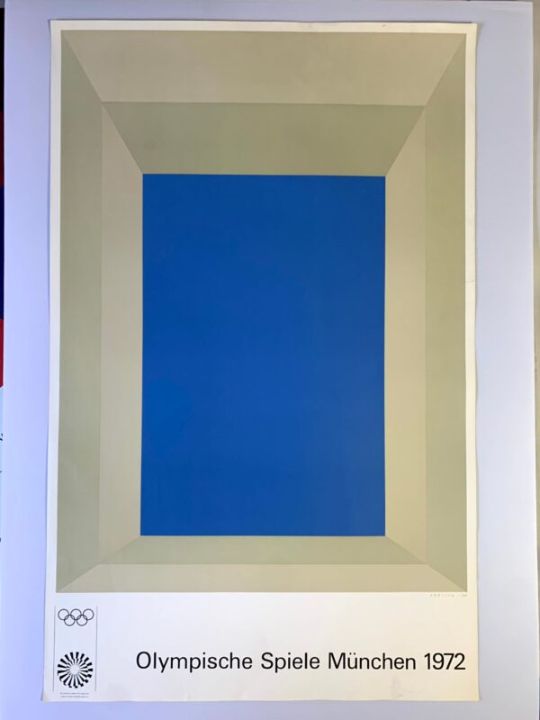 Munich Olympics 1972 - Art by Josef Albers (1971) 25" x40" German Sports Lithograph Poster